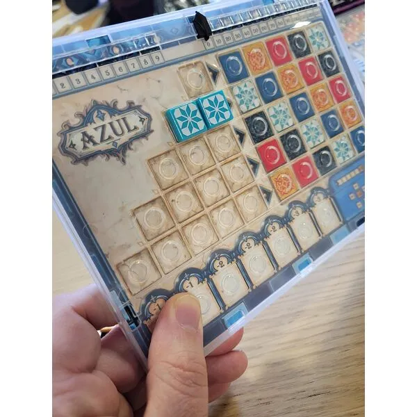 Azul Mini Board Game - Portable Tile-Placement Fun, Strategy Game for Kids and Adults, Ages 8+, 2-4 Players, 30-45 Minute Playtime, Made by Plan B Games