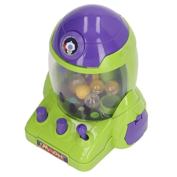 Zerodis Space Claw Machine, Miniature Exercise Thinking Ability Mini Claw Machine Colorful for Teenager for Home (Green)
