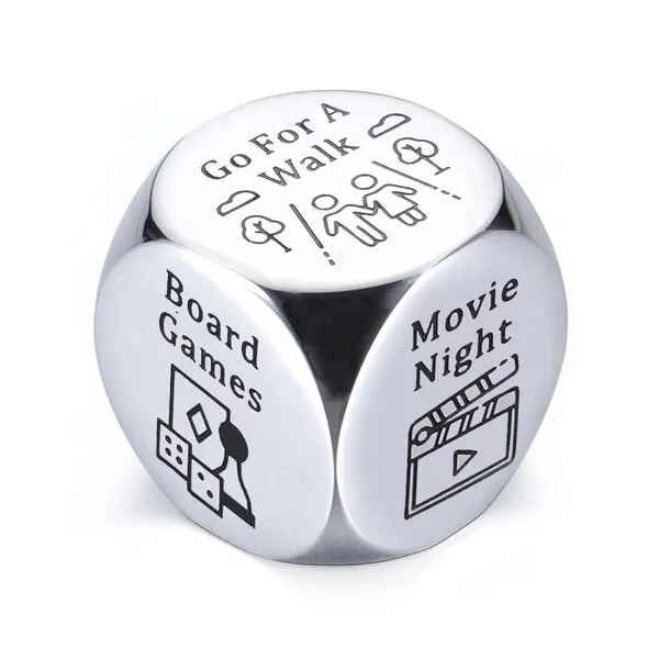 Anniversary for Him Her Date Night Ideas Dice Gifts for Boyfriend Girlfriend Wedding Gifts Couple Gifts 11th Anniversary Steel Gift for Wife Husband Birthday Valentines for Women Men