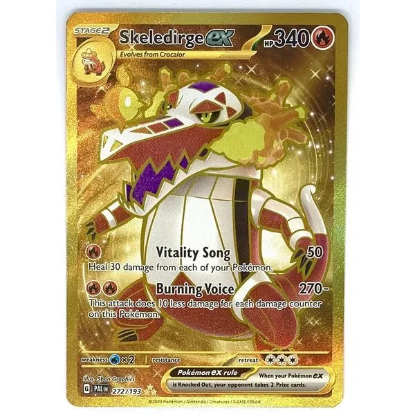 Pokemon - Skeledirge ex 272/193 - Paldea Evolved - Gold Secret Rare Card