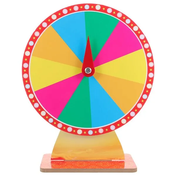 Toddmomy Tabletop Roulette Wheel Parties Roulette Wheel Wheel Fortune Wheel for Carnival and Trade Show Adult Party Supplies