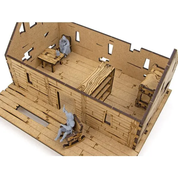 TowerRex Bar Tavern Furniture Set D&D Terrain Tabletop Battle Mat - DND Accessories, Scatter Furniture for Dungeons & Dragons, Pathfinder, Warhammer - Wargaming Terrain for 25mm 32mm 28mm Miniatures