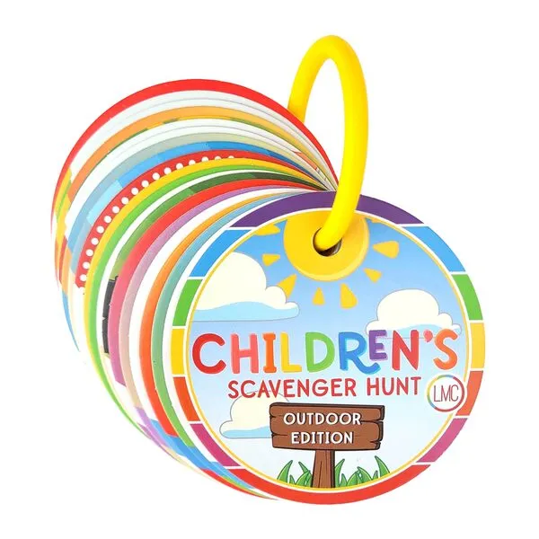LMC Products Children\'s Scavenger Hunt: Outdoor Edition | Toddler Activities | Games for 2, 3 Year Old\'s & Up | Kids Educational Scavenger Hunt Cards