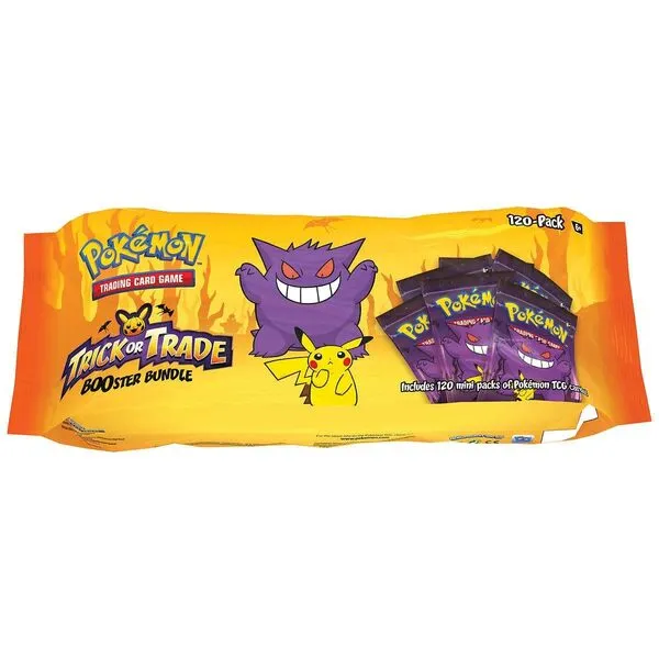 Pokemon Poktemon TGC Trick or Trade Booster Bundle for Ages 6 Years and Up - Includes 120 Mini Packs - 1 Count
