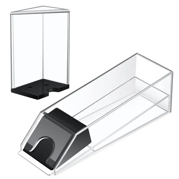 Honoson Blackjack Shoe and Discard Tray Clear Acrylic Blackjack Dealing Shoe Card Dispenser for Playing Cards Discard Holder Trays for Blackjack Game Poker Accessories (8 Deck)