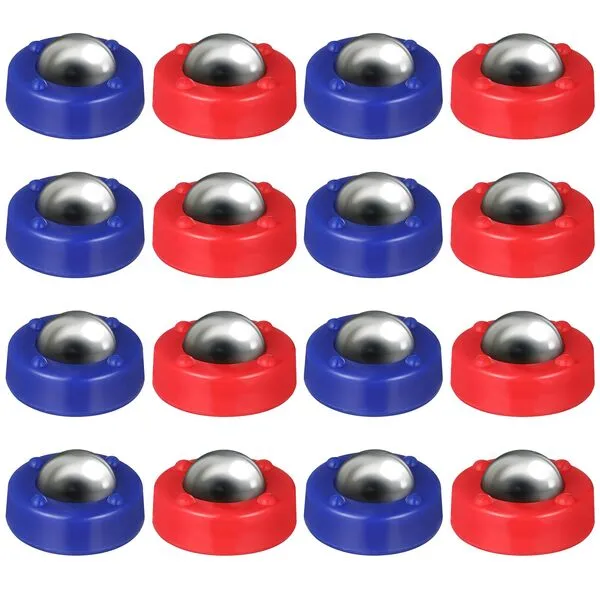 Gadpiparty 16 Pieces Kids Board Mini Roller Replacement Set Shuffleboard Pucks Roller Sliding Balls Tabletop Shuffleboard Soccer Things Desktop Toys