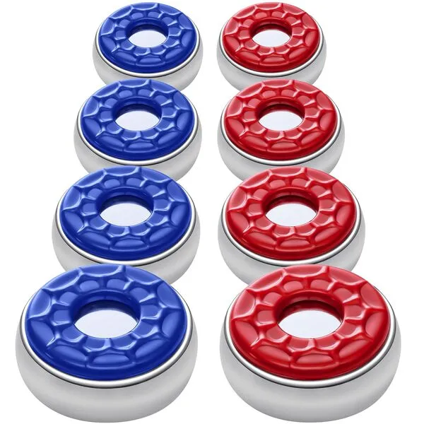 Shappy 8 Pcs Dia. 2-1/8'' 53 mm Shuffleboard Pucks Set Indoor Table Shuffleboard Accessories Red and Blue Shuffleboard Pucks Equipment for Family Fun Home Games