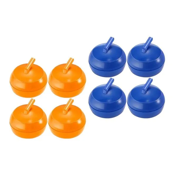 8Pcs Tabletop Curling Game Tabletop Curling Pucks Portable Sliding Bead Game Curling Board Game for Sports Travel Family Kids Party Adults