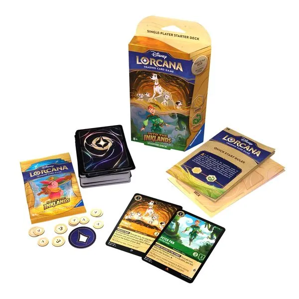 Ravensburger Disney Lorcana TCG: Into the Inklands Starter Deck: Amber & Emerald | Engaging Gameplay | Over 200 Original Disney Artworks | Ideal for Ages 8 and Up