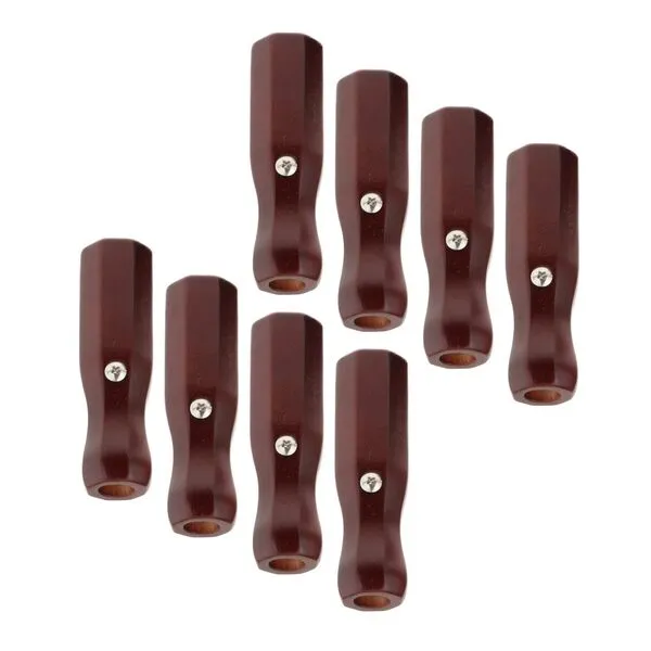 rockible 8Pcs Soccer Table Handles Foosball Table Rod End Caps Nonslip Grip Foosball Table Handle Grips Wooden for Table Game, Player, Indoor Game