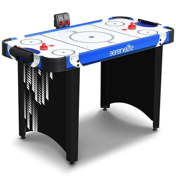 SereneLife Air Hockey Game Table, Digital LED & Accessories