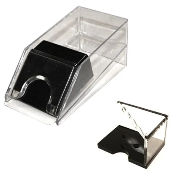 4-Deck Blackjack Dealer Shoe and Discard Tray Combo Set - Includes Bonus Cut Card!
