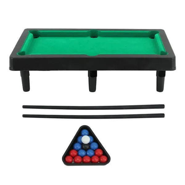 Keebgyy Mini Pool Table, Mini Pool Table Tabletop, Interactive Simulation Miniature Billiard Pool Game Set for Desktop Decoration Ornament, Home Office Desk Stress Relief Games, Easy Storage