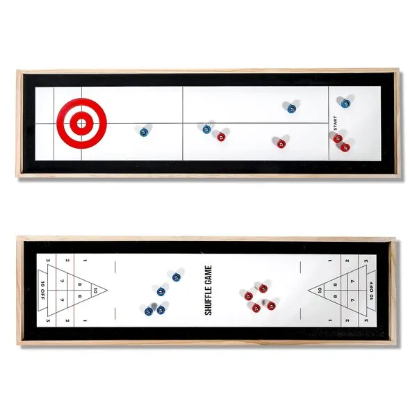 Trademark Innovations Table Top Games Shuffle Board Game Table Portable Game Table Curling Game