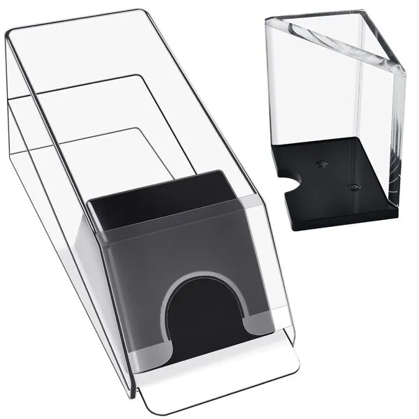 Milkary 4 Deck Blackjack Shoe and Discard Tray, Clear Acrylic Blackjack Card Dispenser Dealing Holder Shoe for Playing Card Standard Size Poker Deck Game Night