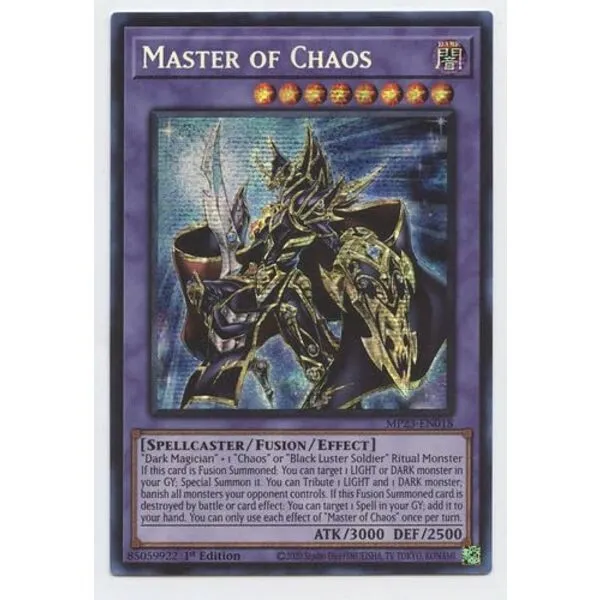 Master of Chaos - MP23-EN018 - Prismatic Secret Rare - 1st Edition
