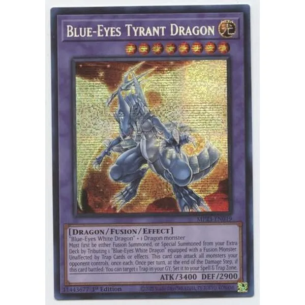 Blue-Eyes Tyrant Dragon - MP23-EN019 - Prismatic Secret Rare - 1st Edition