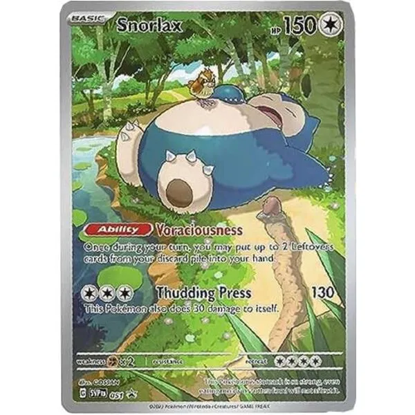 Pokemon- Snorlax SVP 051 - Pokemon 151 Black Star Promo - English - Full Art - Elite Trainer Box Promo