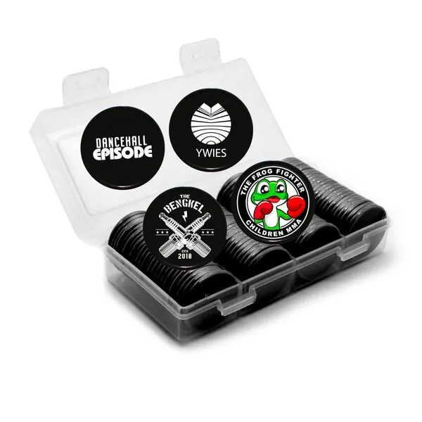 HAKITAROOM Personalized Poker Chips - Customized Game Accessories with Various Sizes - 100 Pieces Boxed, 19 Colors