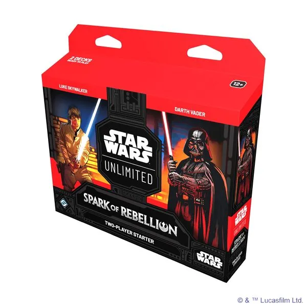 Star Wars: Unlimited TCG Spark of Rebellion Two-Player Starter Set - Learn, Battle, Collect! Trading Card Game for Kids and Adults, Ages 12+, 2 Players, 20 Min Playtime, Made by Fantasy Flight Games