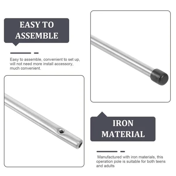 Kisangel Foosball Table Pole Replacement Foosball Table Rod Soccer Desktop Operation Pole for Foosball Rod Machine Part