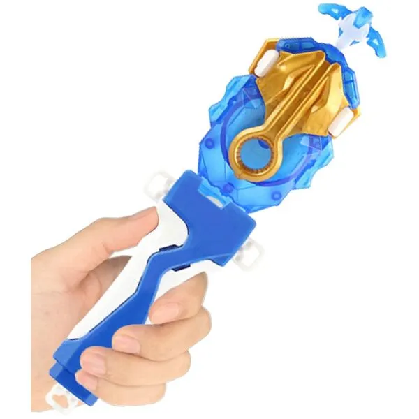 Bey Battling Blade Burst Launcher and Grip, B-184 Bey Launcher Left Right Spin String Launcher Grip DB Layer System Compatible with All Bey Burst Series - Blue