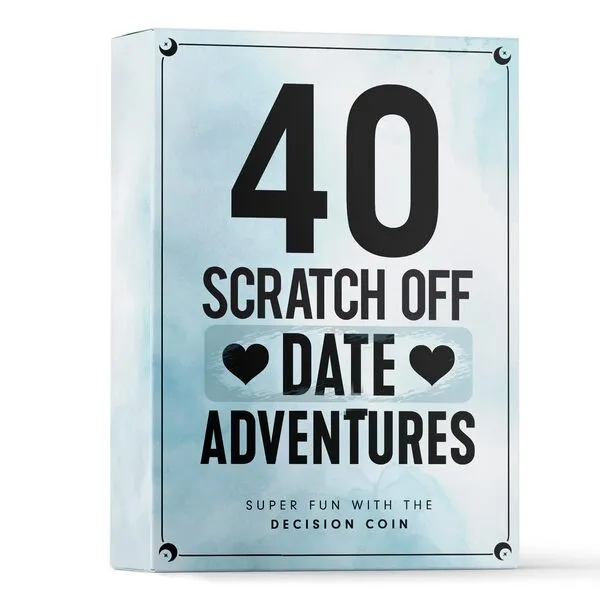 LOVEVIBE 40 Fun and Romantic Scratch Off Date Adventure Ideas for Her, Him, Girlfriend, Boyfriend, Wife, or Husband - Perfect for Date Night, Special Couples Gift for Anniversaries, Birthdays & More!