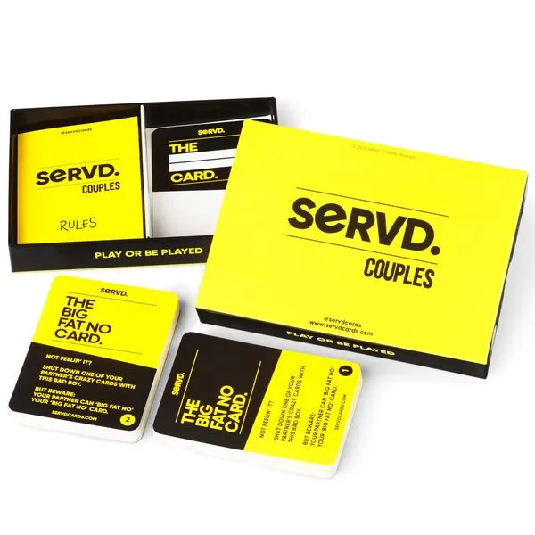 SERVD - Couples - The Hilarious Real-Life Couples Card Game | A Funny Couples Gift for Anniversary, Valentines Day, Christmas, Date Nights & More | Unique Couples Strategy Game