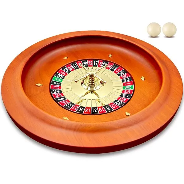 hklllm 11inch Roulette Wheel for Adults, Professional Roulette Wheel,Wooden Roulette Wheel, Excellent for Home Game Night and Game Entertainment.