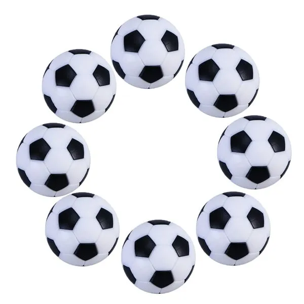 Okany Table Soccer Foosballs Game Replacements 32mm/1.26 in Mini Football Balls Black and White
