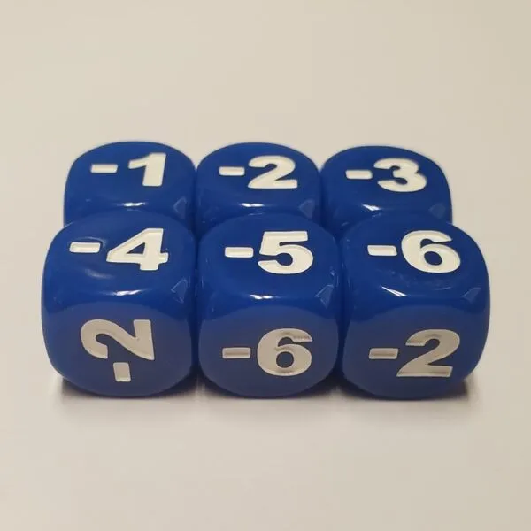 6X Game Token Damage Counter Dice Compatible with Disney Lorcana TCG