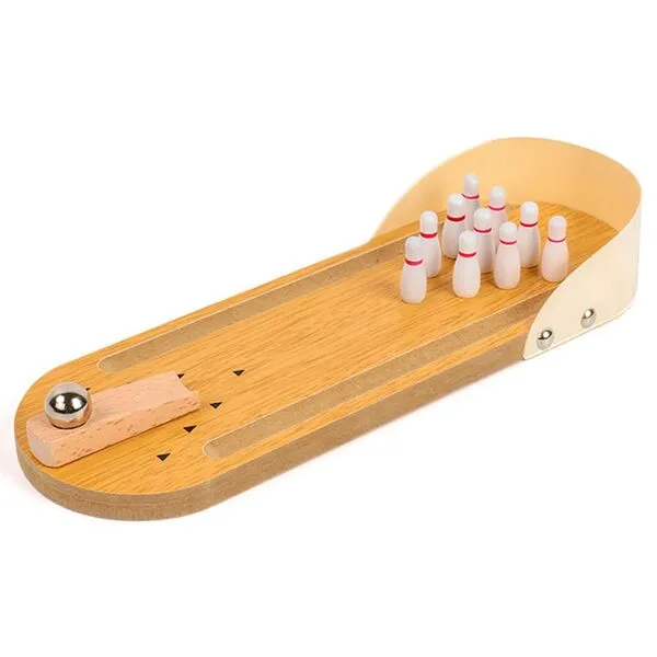 Tabletop Mini Bowling Set Funny White Elephant Gifts for Adults Desktop Bowling Alleys Cool Stuff Gadgets Stocking Stuffers Gag Gifts for Men Women Teens