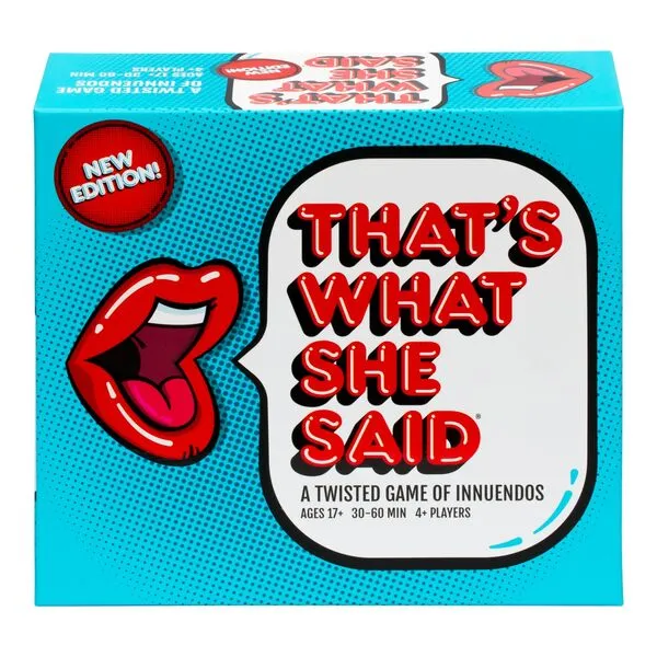 That's What She Said - Second Edition Match All New Wacky Setup Cards with New Funny Phrase Cards to See Who Has The Dirtiest Sense of Humor, Ages 17+, 4+ Players