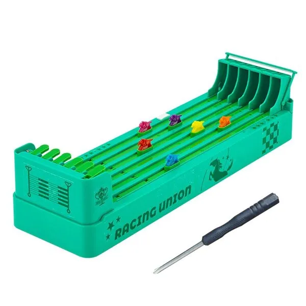 LRUIKEO Horse Racing Game Horse Race Board Game Table Football Games Horse Racing Table Games Mini Portable Table Games Tabletop Games Family Party Entertainment Games