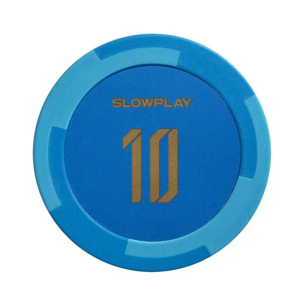 SLOWPLAY Godel Clay Poker Chips, 14 Grams Heavyweight Clay Composite, 40mm Large Chips in Bulk, Pack of 50 Pieces