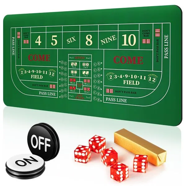 Leyndo Craps Tabletop Game Set, Includes 35