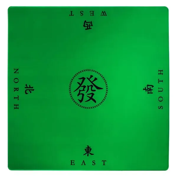 XRBR Mahjong Mat, Anti Slip and Noise Reduction Table Cover for Mahjong, Poker, Card Games, Board Games, Slip Resistant Mat Green (80 cm Limited Edition)