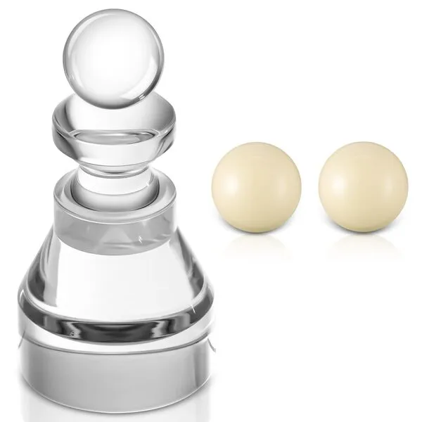 Silipull Roulette Win Marker and 2 Pcs 15 mm Roulette Balls Acrylic Roulette Marker Roulette Accessories Wheel Table Game Set