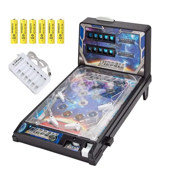LOCHE Pinball Machine, Tabletop Electronic Pinball Game, Retro Arcade Machine for Party (Plug-in Version)