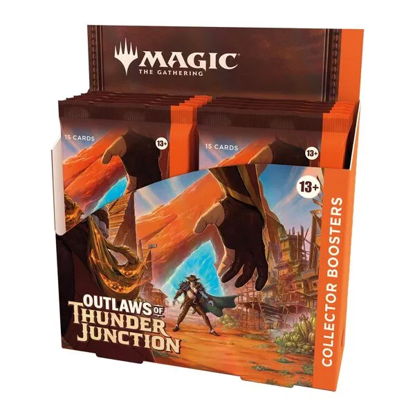 Magic: The Gathering Outlaws of Thunder Junction Collector Booster Box - 12 Packs (180 Magic Cards)