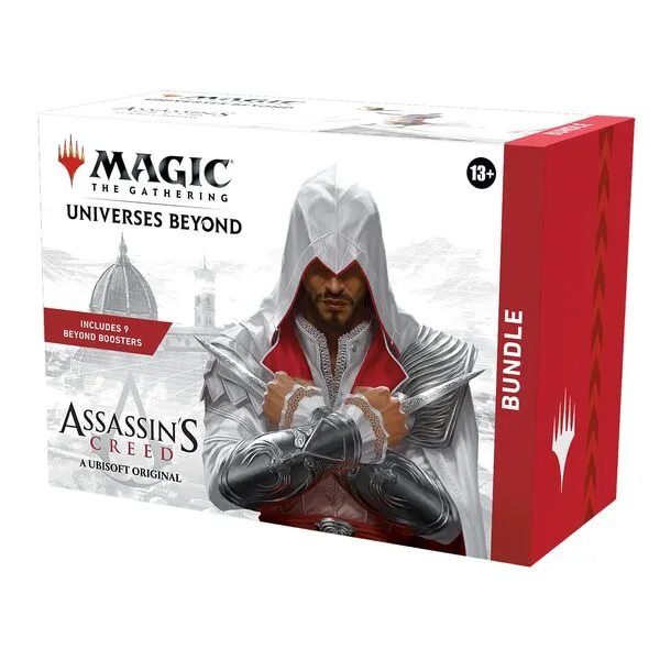 Magic: The Gathering - Assassin’s Creed Bundle | 9 Beyond Boosters + Accessories | Collectible Trading Card Game for Ages 13+