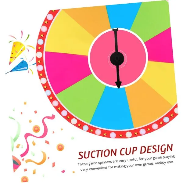 10pcs Dial Pointer Turntable Prize Wheel School Game Arrows Game Spinners to Rotate Suction Sucker