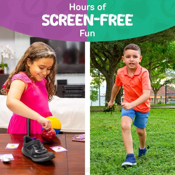 GOTROVO Indoor and Outdoor Scavenger Hunt for Kids Ages 4-8 Active Games for Kids Inside Outside and Camping with Added Challenge Cards