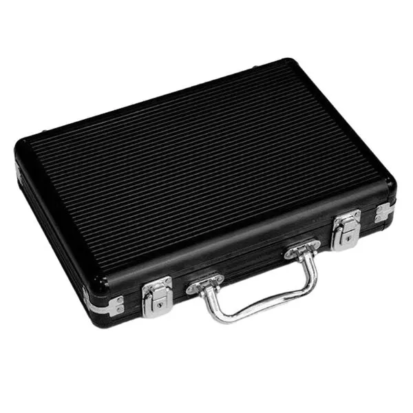 Chip Case Collect Box Carrying Case Lockable with Handle Carrier Casino Token Case Card Box Chip Organizer Holder Empty
