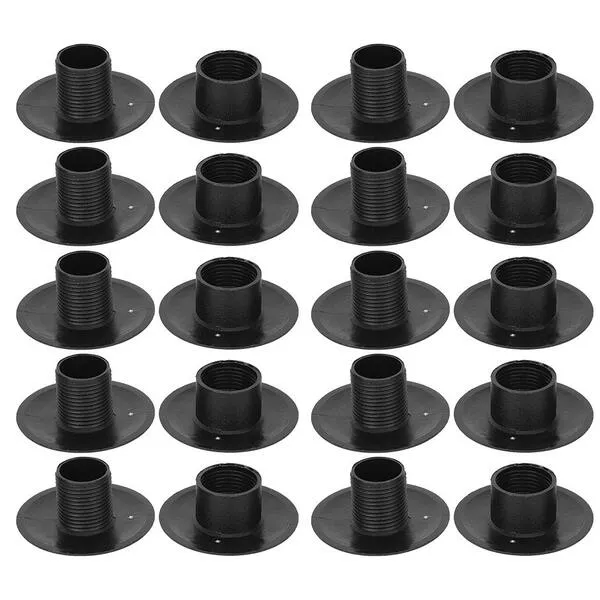 Foosball Bearing Rods, 10 Pair Black Plastic Tabletop Foosball Bushings Table Football Bearing Rods Foosball Machine Bearings Foosball Fun Games Accessories Foosball Table Replacement Part