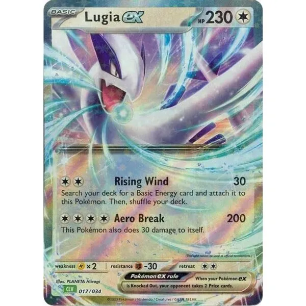 Pokemon - Lugia ex 017/034 CLV - Trading Card Game Classic – Holo Foil – Single Card
