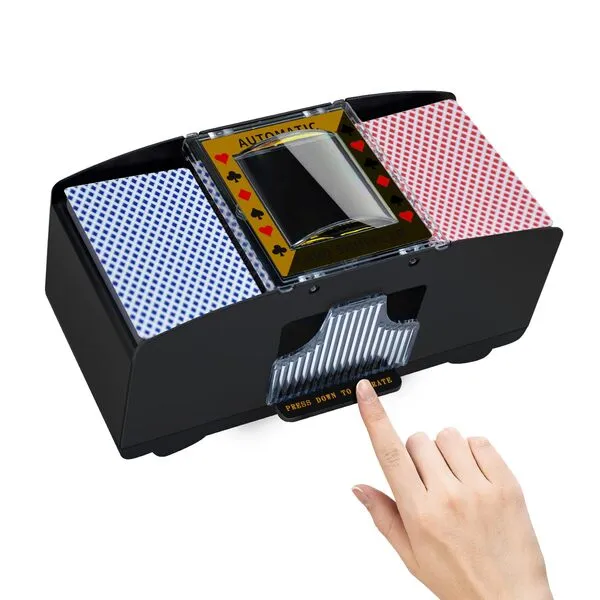 Card shuffler 2 Deck, Battery Operated Automatic Card shuffler, Card Shuffler for Home Card Game,UNO, Travel,Skip-Bo, Phase 10,Texas Hold\'em