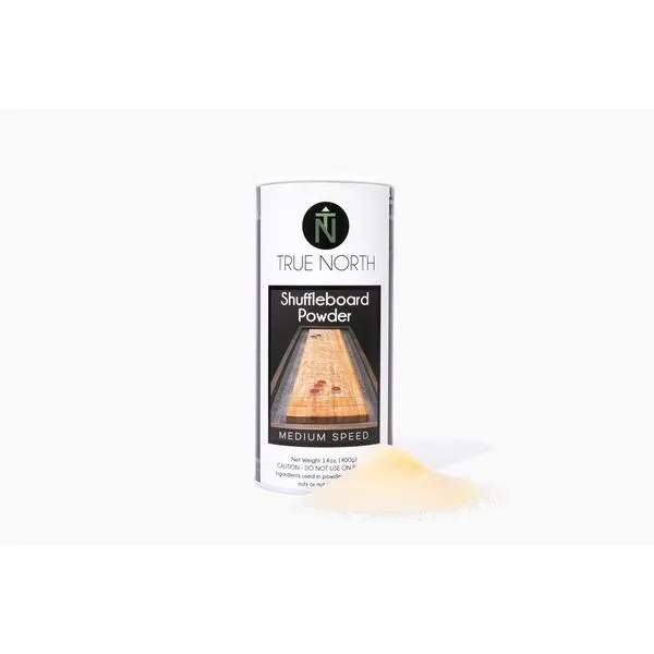 TRUE NORTH 2 Pack Medium Speed Shuffleboard Powder - 14oz, White