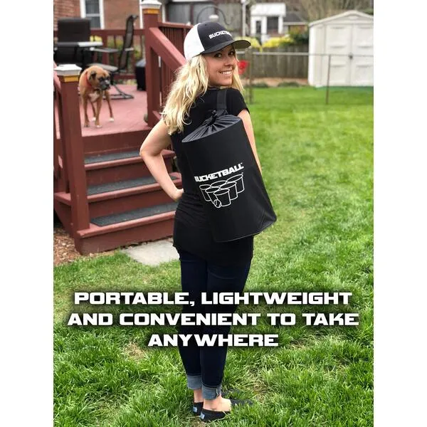BucketBall | Team Color Edition | 12 Color Options | The Original Giant Pong Game | Great for Camping, Beach, Yard, Lawn, Outdoor, Family, Adult, Tailgate, Events and more