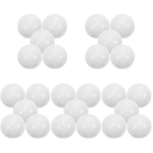 ifundom 25 Pcs Roulette Beads Whiting White Out White Color White Glives Poker Roulette Wheel Game Wheel Beads Russian Wheel Beads Replace Trackball Component Turntable Ball Props Acrylic
